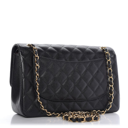 Chanel Caviar Quilted Jumbo Double Flap Black 4 of 11