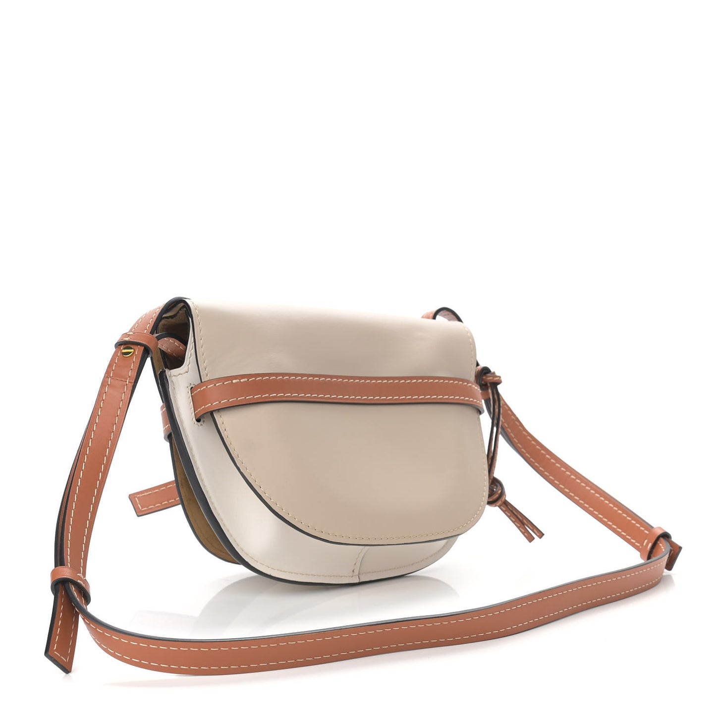 Calfskin Gate Crossbody Bag Ghost Light Ghost