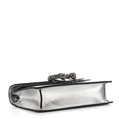 Gucci Metallic Calfskin Super Mini Dionysus Shoulder Bag Silver 3 of 6