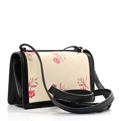 Loewe Calfskin Roses Print Barcelona Shoulder Bag White 3 of 11