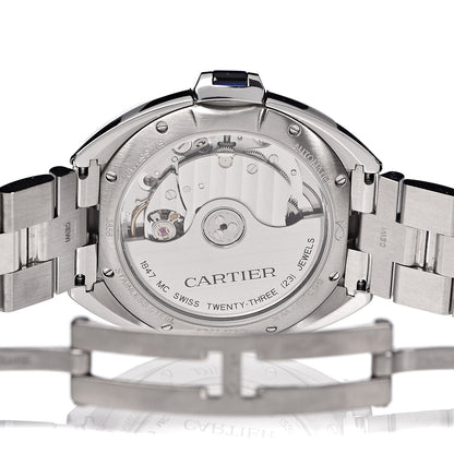 Cartier Stainless Steel 35mm Cle De Automatic Watch 6 of 7