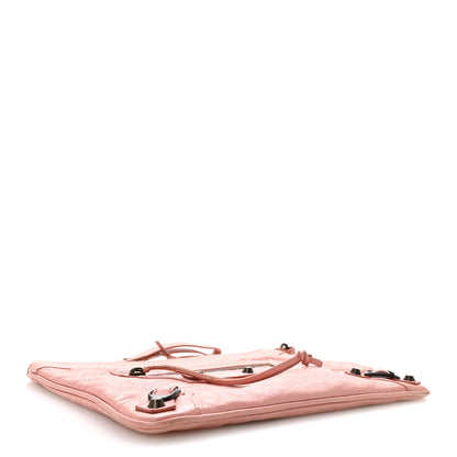 Balenciaga Agneau Classic Hardware Flat Handle Clutch Rose Peche 4 of 15