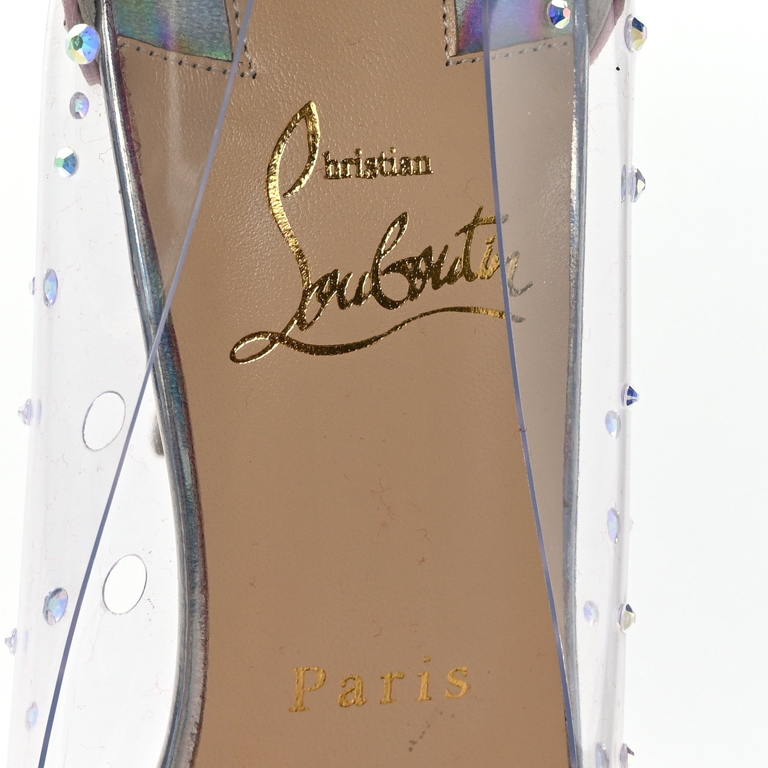 Christian Louboutin PVC Glitter Degrastrass 100 Pumps 38.5 Pink Multicolor 7 of 7