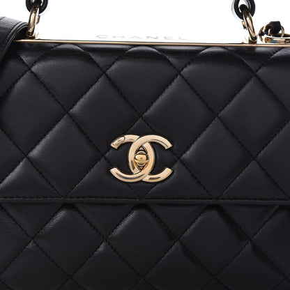 Chanel Lambskin Quilted Small Trendy CC Dual Handle Flap Bag Black 11 of 11