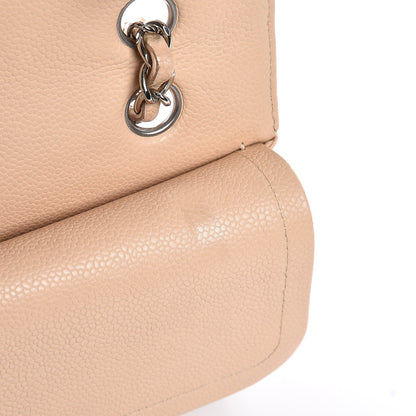 Chanel Caviar Quilted Medium Double Flap Beige Clair 8 of 9