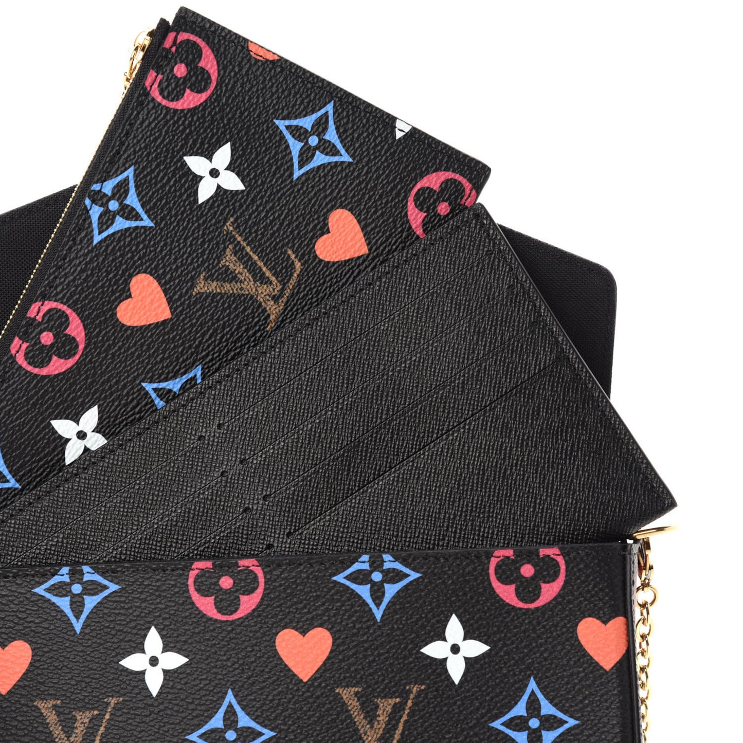 Game On Felicie Chain Wallet Black