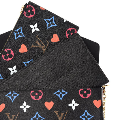 Louis Vuitton Game On Felicie Chain Wallet Black 8 of 11