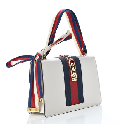 Gucci Calfskin Small Sylvie Shoulder Bag Off White 3 of 14