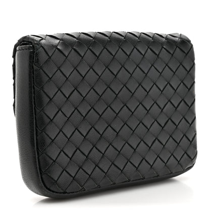 Bottega Veneta Nappa Intrecciato Turnlock Coin Pouch Black 3 of 12