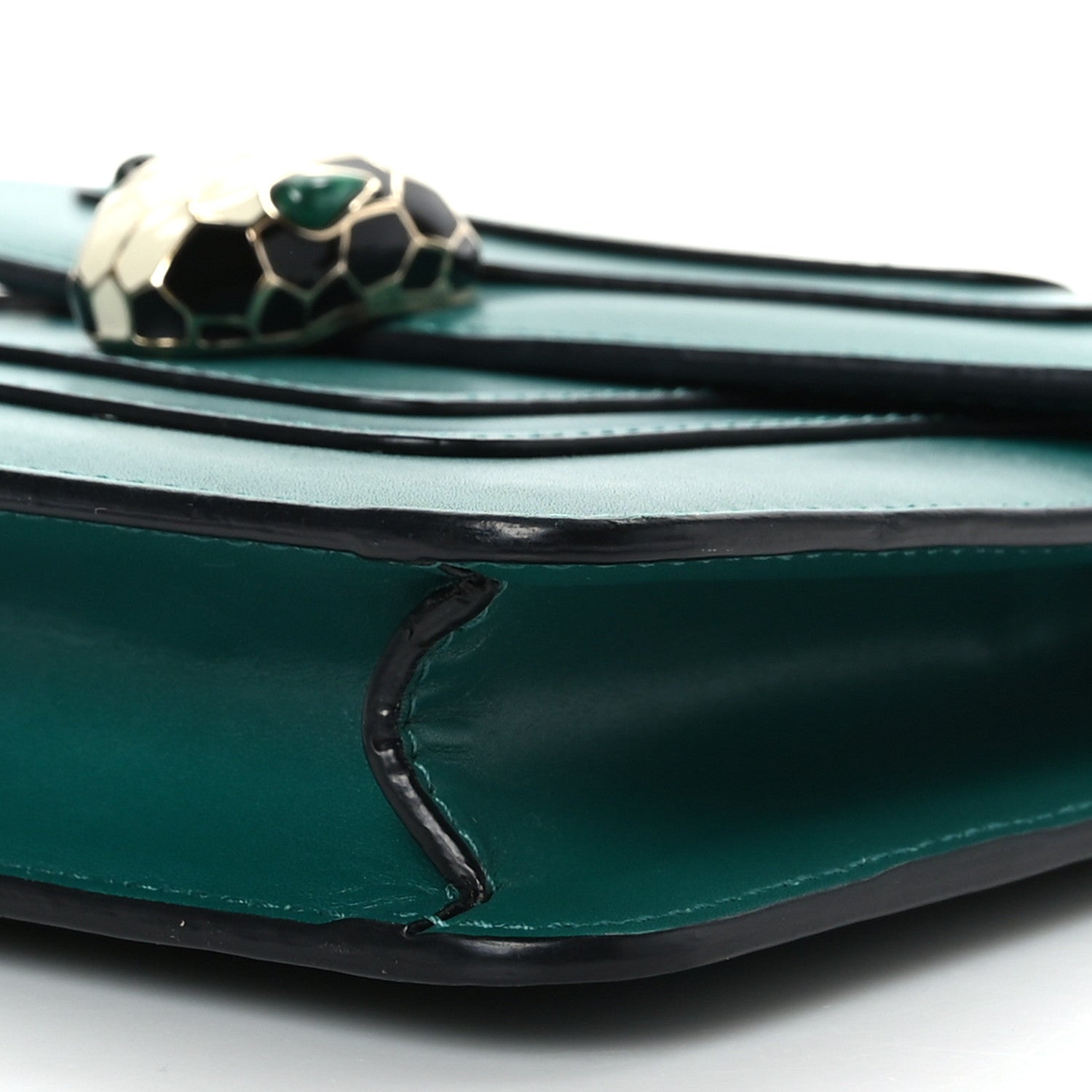 Bulgari Calfskin Serpenti Forever Crossbody Bag Emerald Green 8 of 8
