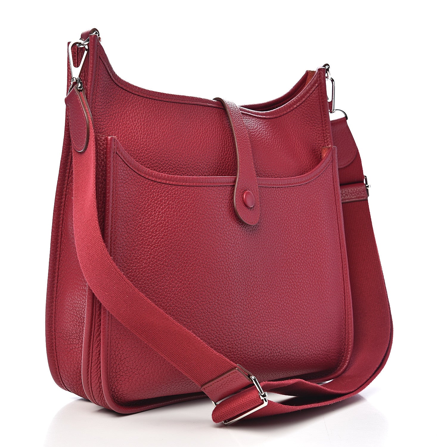 Hermes Taurillon Clemence Evelyne III GM Rubis 2 of 9