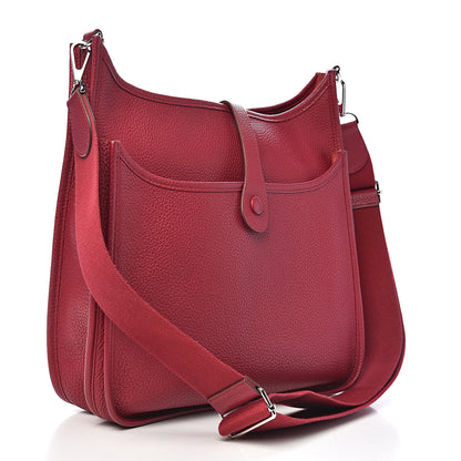 Hermes Taurillon Clemence Evelyne III GM Rubis 2 of 9