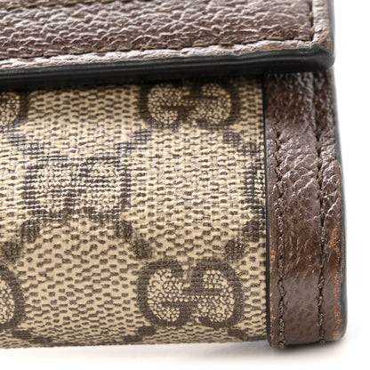 Gucci GG Supreme Monogram Web Ophidia Continental Wallet Brown 9 of 10