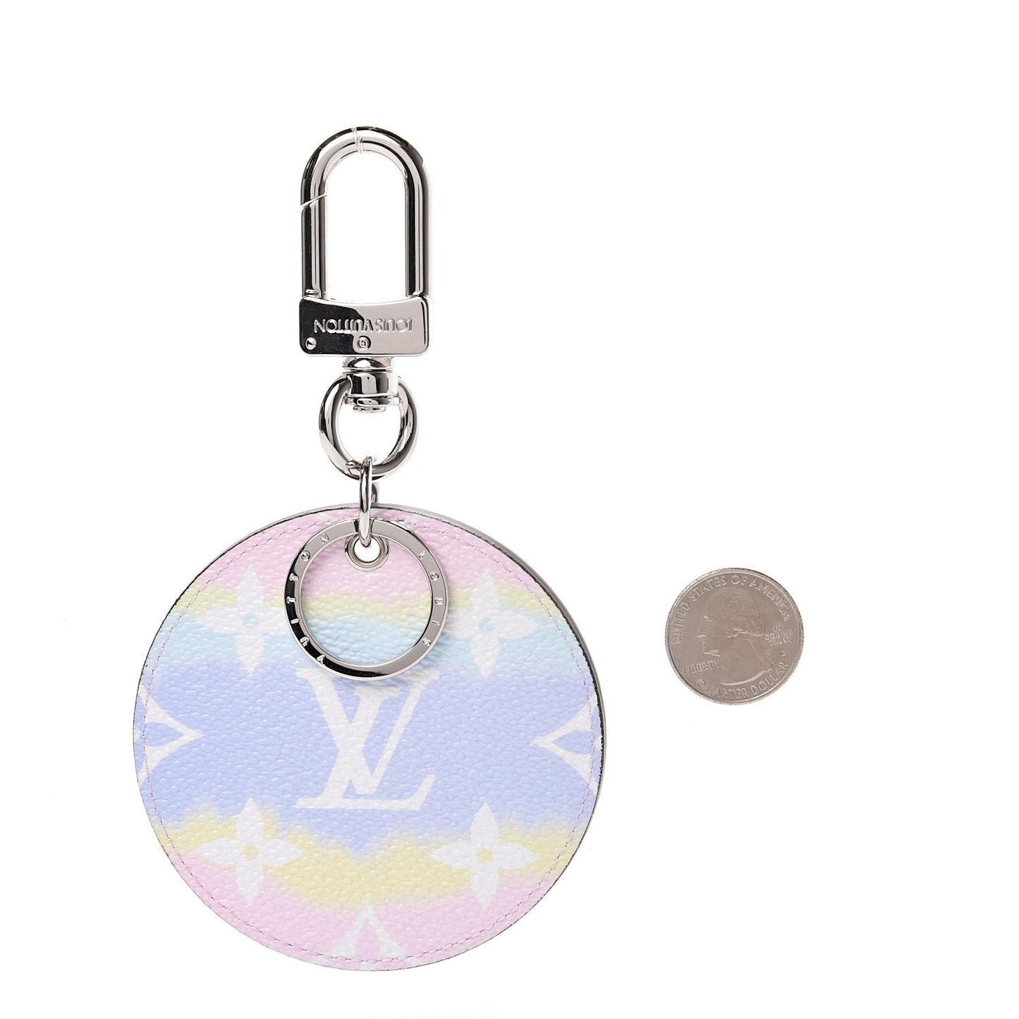 Monogram Escale Bag Charm Key Holder Pastel