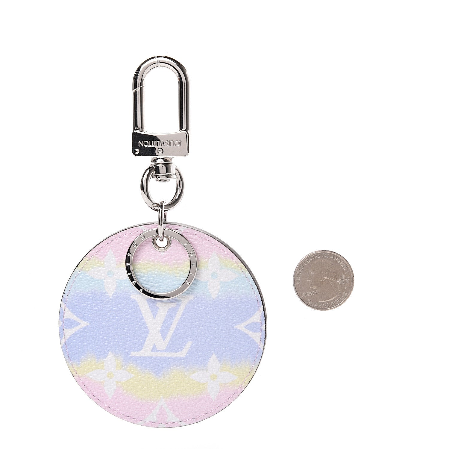 Louis Vuitton Monogram Escale Bag Charm Key Holder Pastel 2 of 5