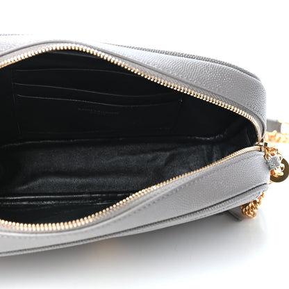 Saint Laurent Grain De Poudre Matelasse Monogram Mini Lou Camera Bag Fog 5 of 10