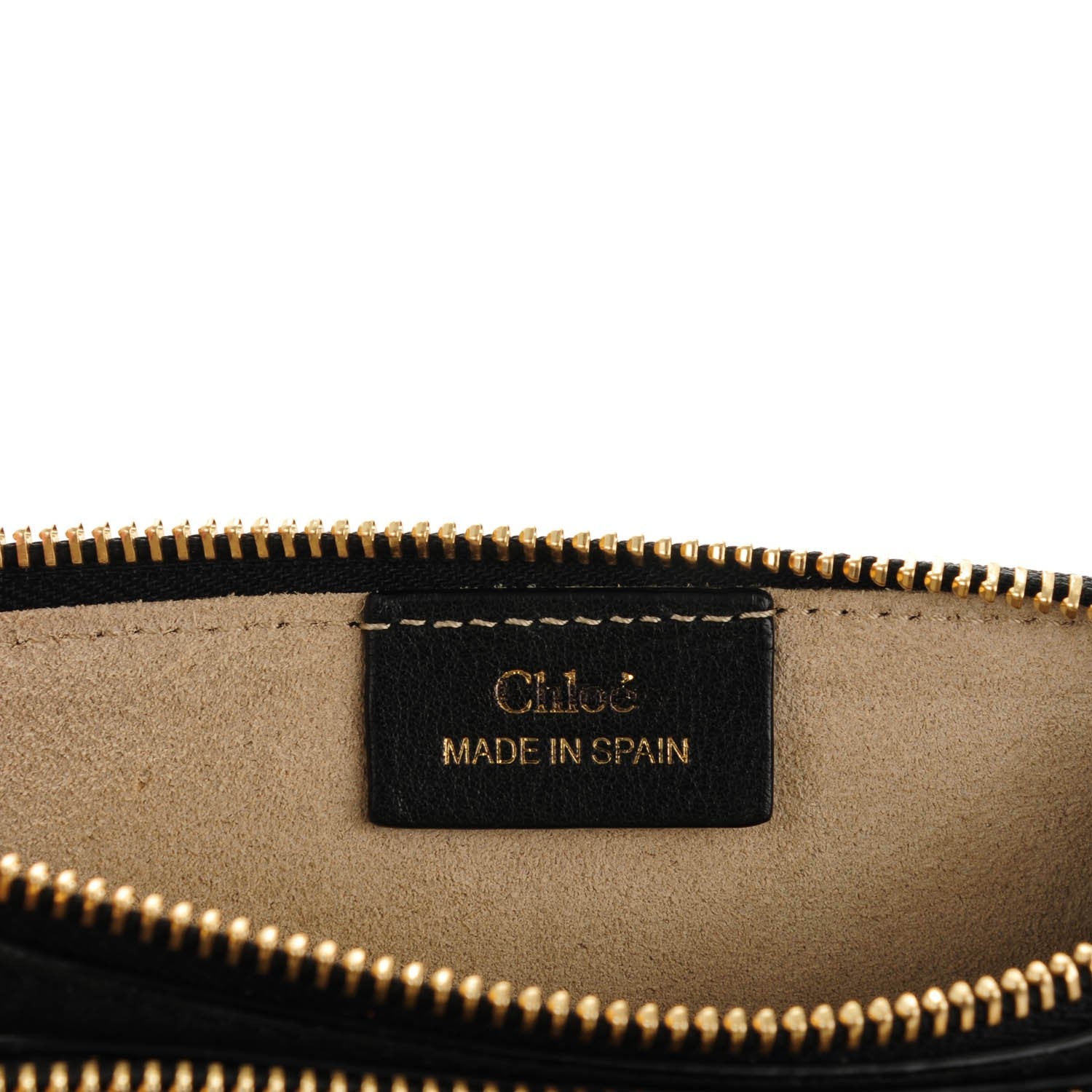 Chloe Calfskin Suede Small Jane Fringe Bag Black 6 of 7