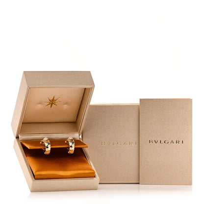 Bulgari 18K Yellow Gold Diamond Tubogas Earrings 5 of 5