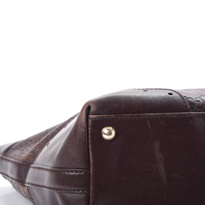 Gucci Guccissima Large Punch Tote Chocolate Brown 20 of 27