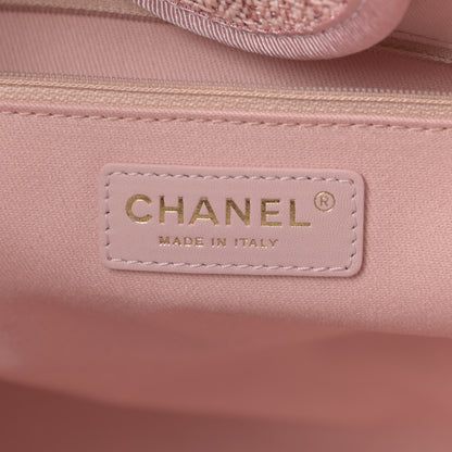Chanel Lurex Boucle Deauville Medium Tote Pink 6 of 10