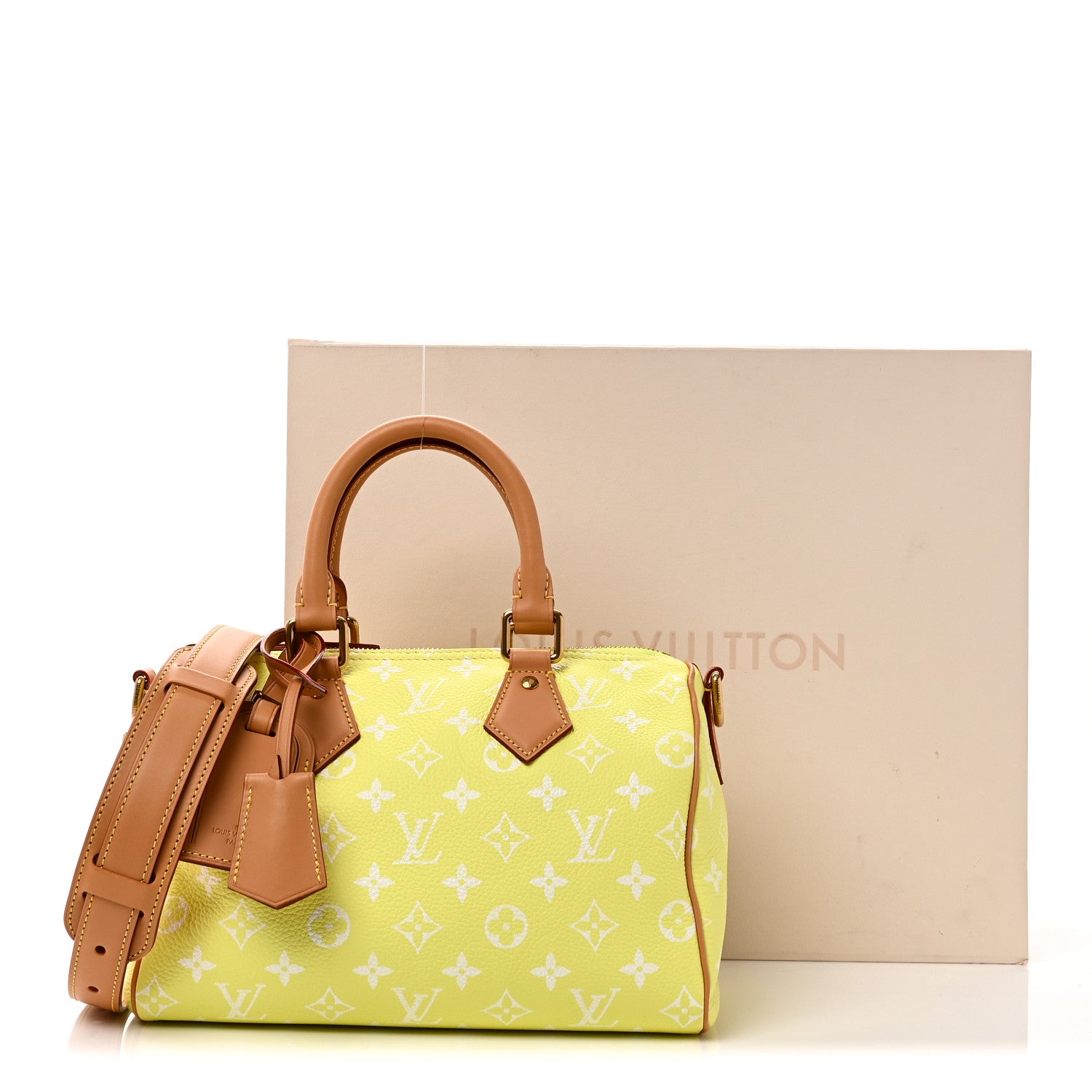 Louis Vuitton Calfskin Monogram Speedy P9 Bandouliere 25 Lemonade