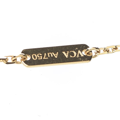 Van Cleef & Arpels 18K Yellow Gold Mother of Pearl Vintage Alhambra Pendant Necklace 6 of 8