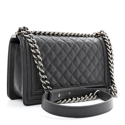 Chanel Caviar Quilted Medium Boy Flap Grey 3 of 11