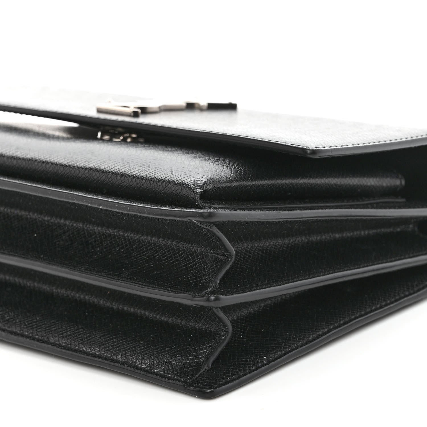 Saint Laurent Calfskin Medium Monogram Sunset Black 9 of 9