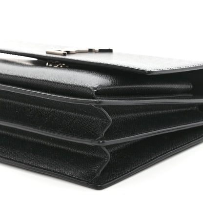 Saint Laurent Calfskin Medium Monogram Sunset Black 9 of 9