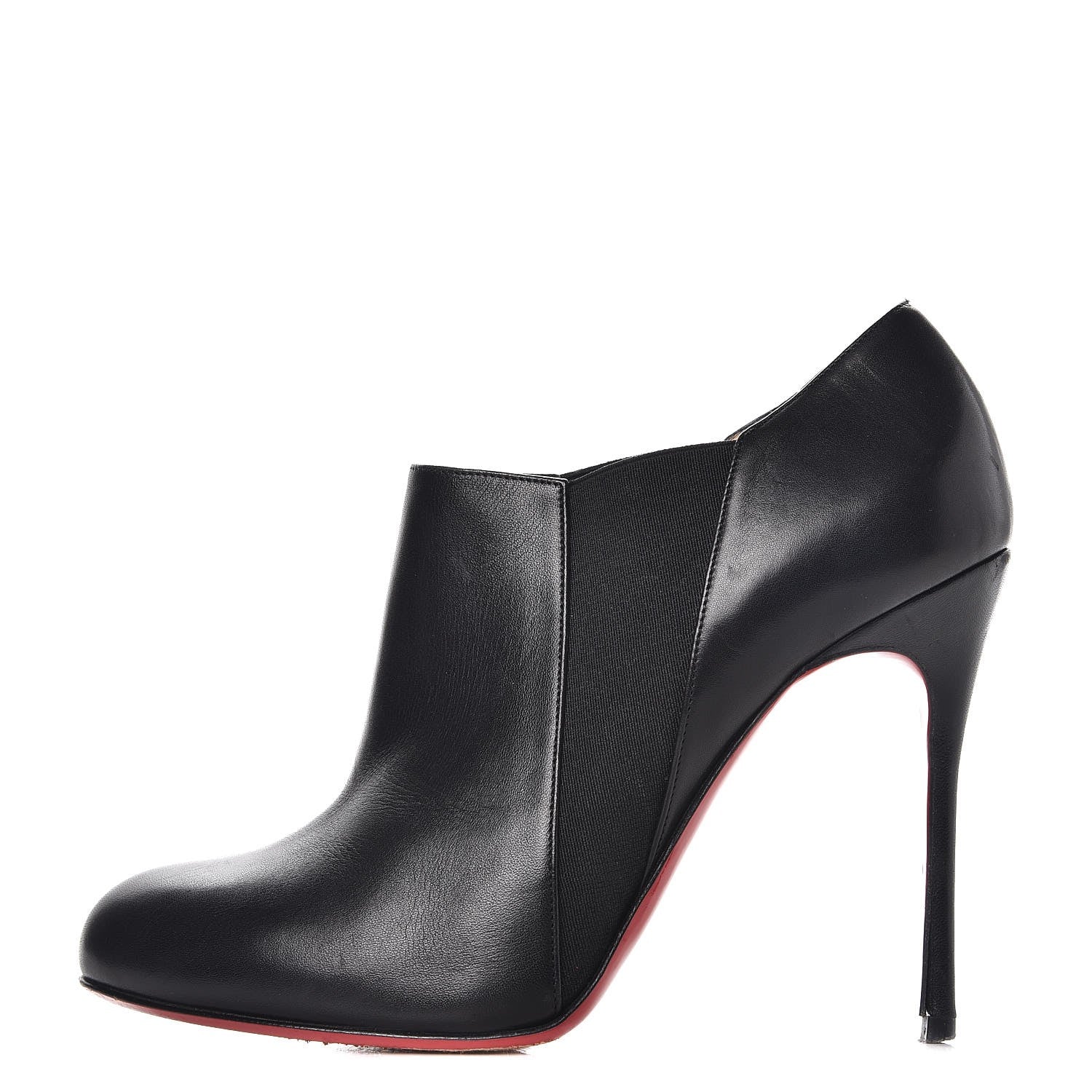 Christian Louboutin Calfskin Lastoto 110 Ankle Boots 37.5 Black 1 of 13