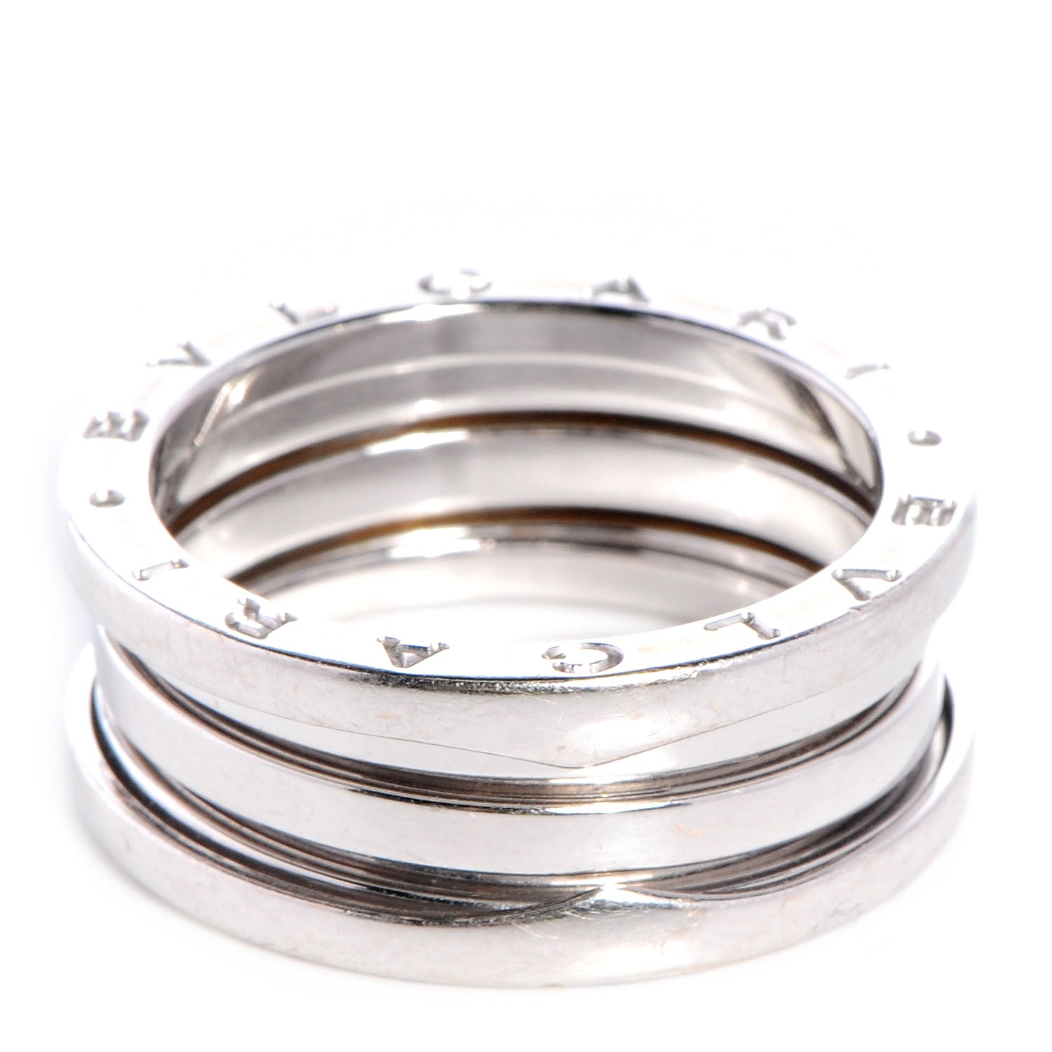 Bulgari 18K White Gold B.Zero1 Four-Band Ring 60 9 1 of 5