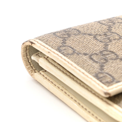 Gucci GG Plus Monogram Joy Continental Flap Wallet Beige Ebony Gesso 12 of 20