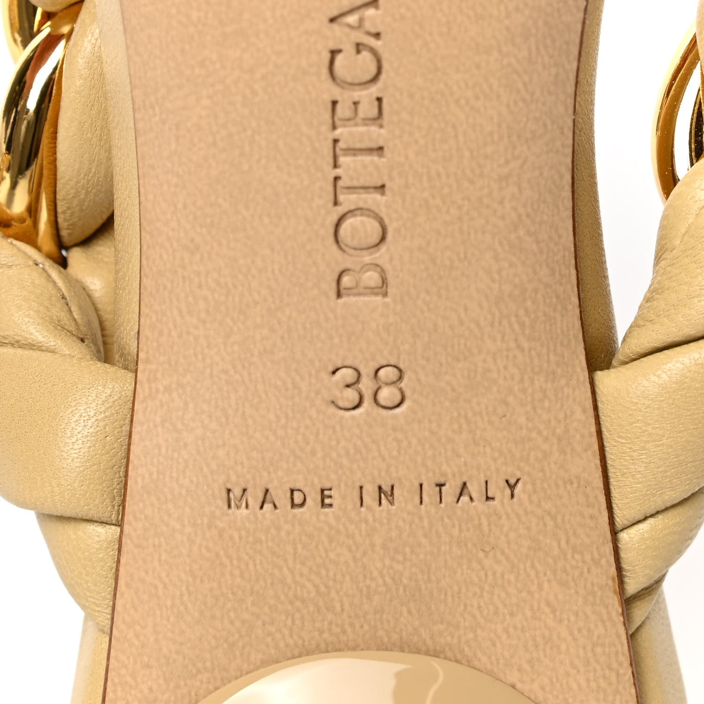 Nappa Dot Sandals 38 Cane Sugar