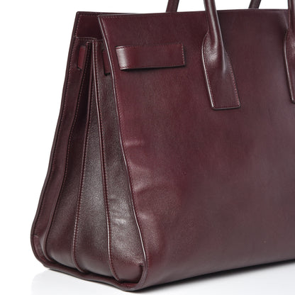 Saint Laurent Calfskin Large Sac De Jour Carryall Bordeaux 23 of 26
