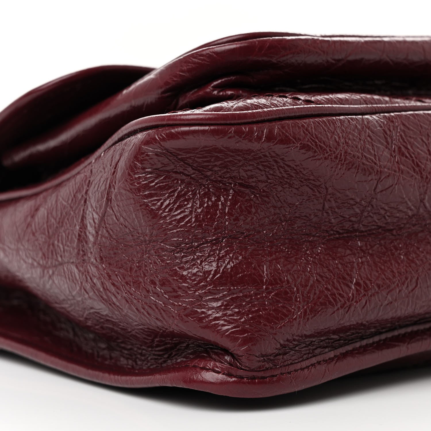 Saint Laurent Crinkled Calfskin Matelasse Monogram Medium Niki Chain Satchel Rouge Legion 9 of 10
