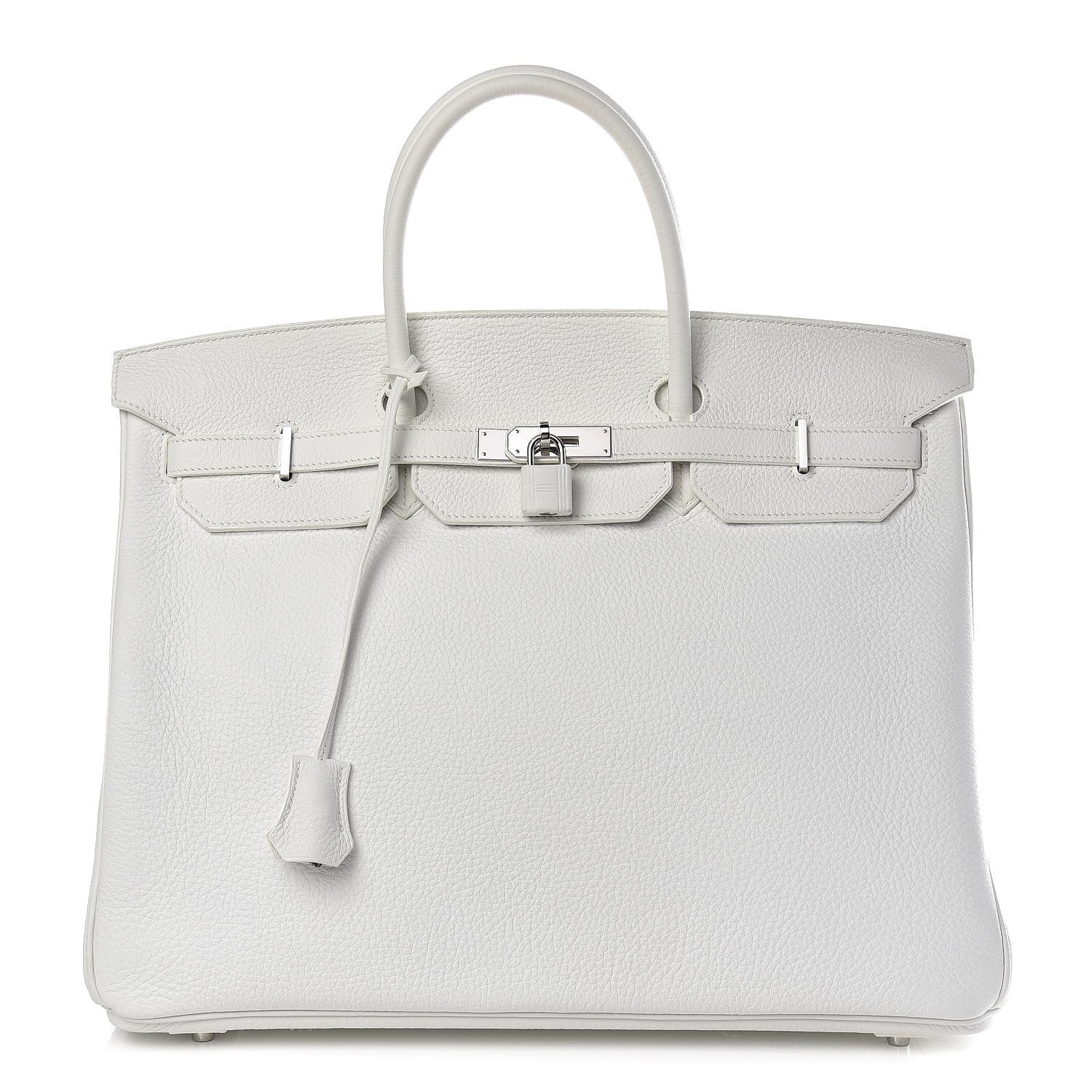 Hermes Taurillon Clemence Birkin 40 White 1 of 39