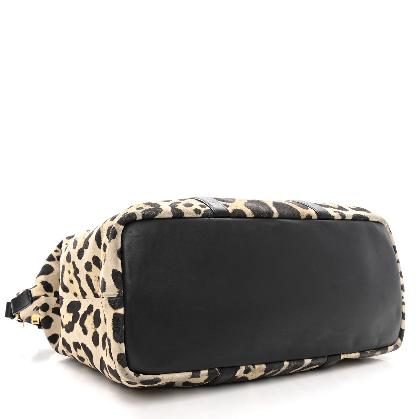 Suede Leopard Print Camden Shopping Tote