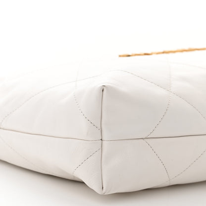 Chanel Shiny Calfskin Quilted Chanel 22 White 11 of 12