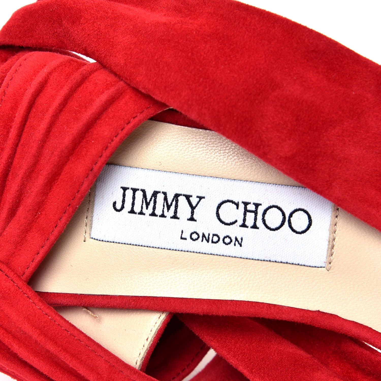 Jimmy Choo Soft Suede Kora 85 Sandals 39.5 Red 9 of 9
