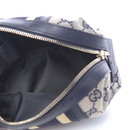 Gucci Monogram Web Small Cosmetic Case Navy 5 of 7