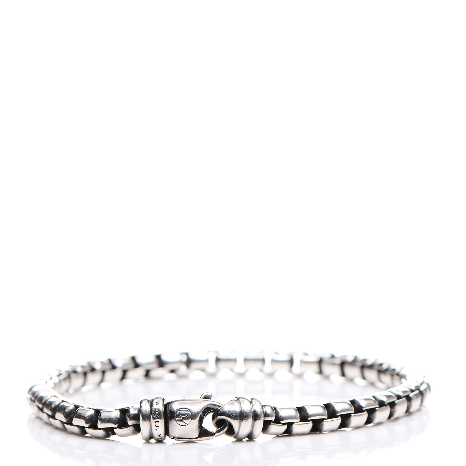 David Yurman Sterling Silver 5mm Box Chain Bracelet 1 of 4