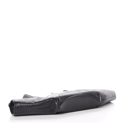 Alexander McQueen Calfskin Skull Embossed De Manta Clutch Black 4 of 11