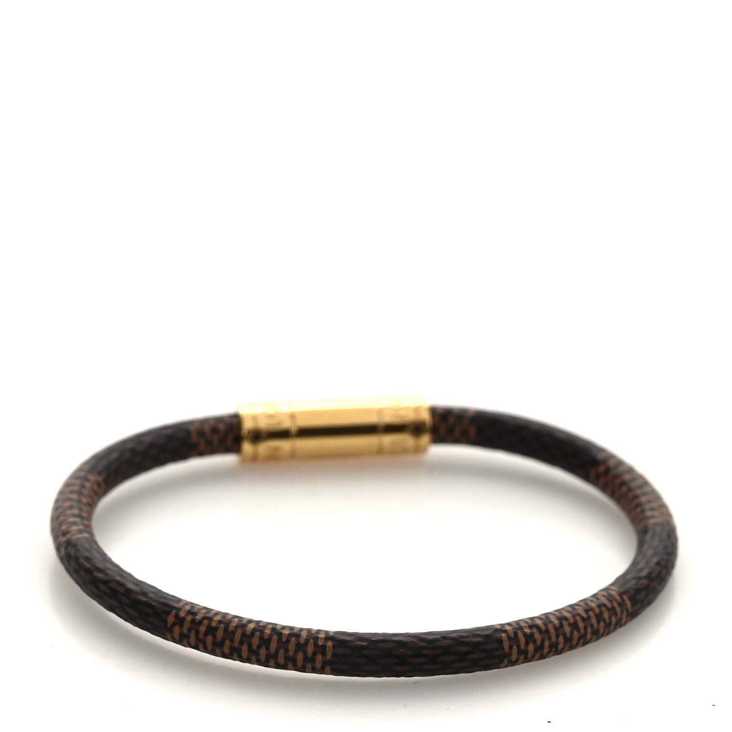 Louis Vuitton Damier Ebene Keep It Bracelet 19 3 of 4