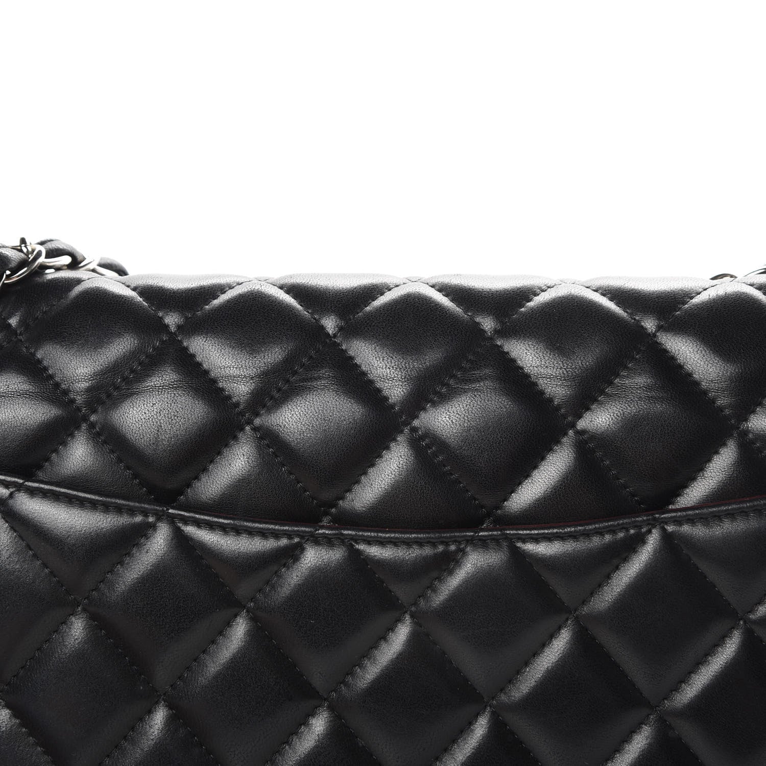 Chanel Lambskin Quilted Jumbo Double Flap Black 17 of 17
