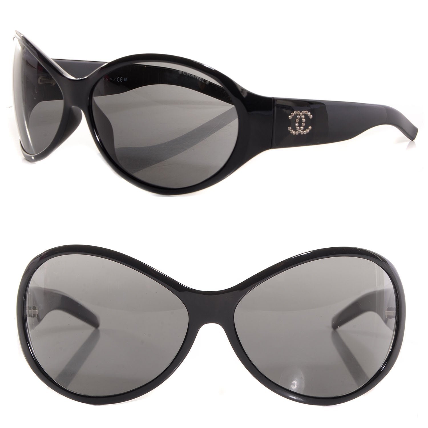 Chanel CC Sunglasses 6016 Black 1 of 5