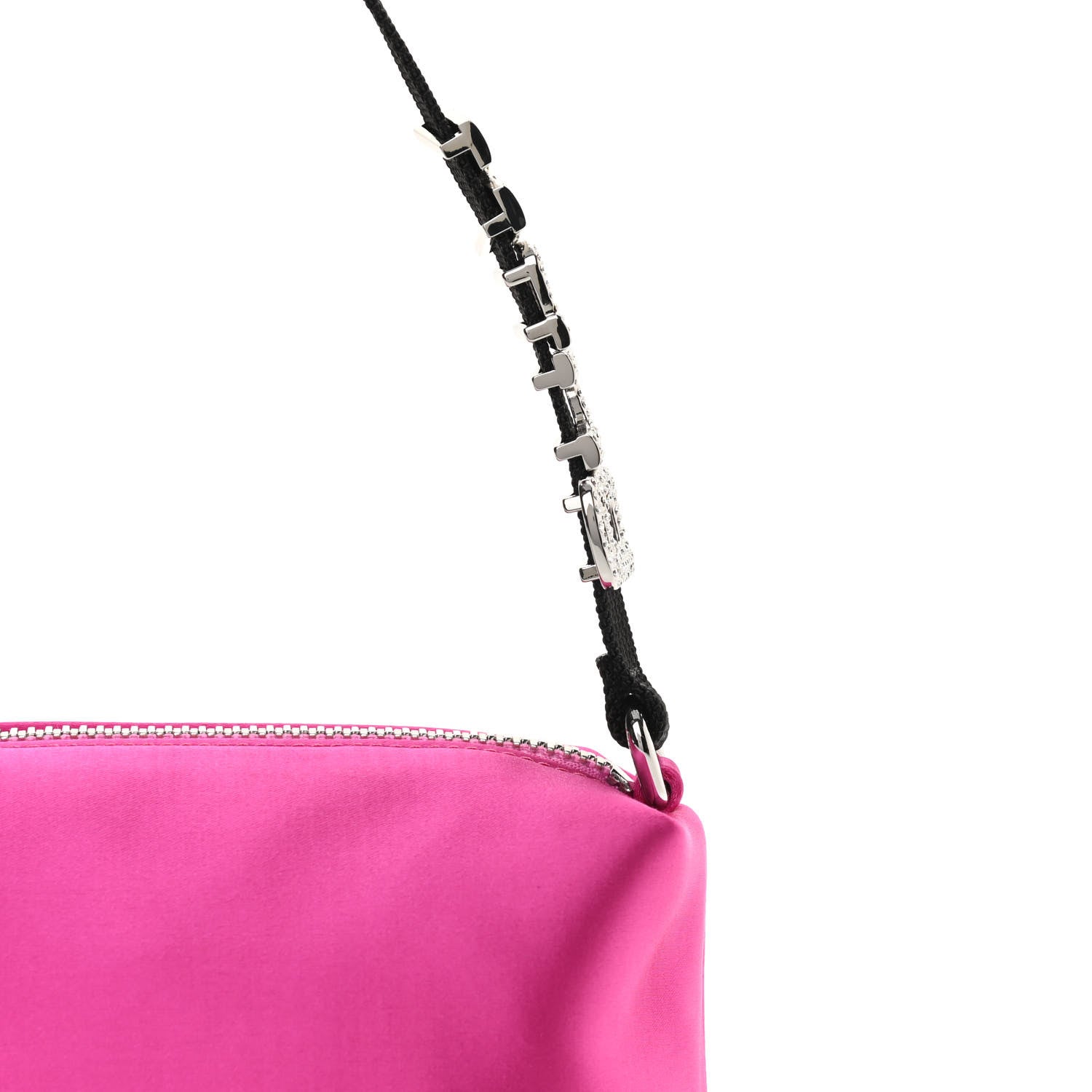 Alexander Wang Satin Crystal Heiress Pouch Pink 9 of 12