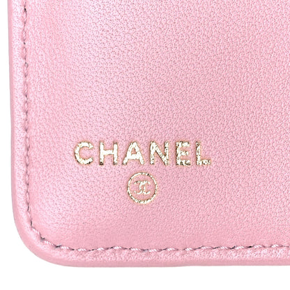 Chanel Lambskin Micro Quilted Double Wallet Black 7 of 11