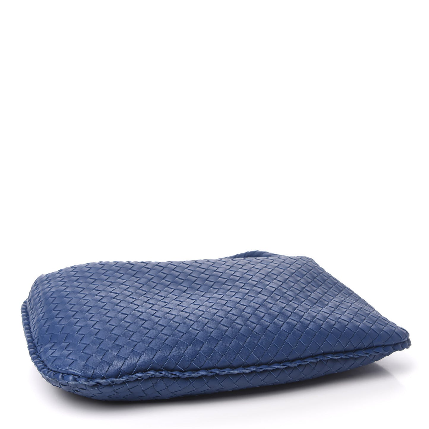 Nappa Intrecciato Medium Veneta Hobo Blue