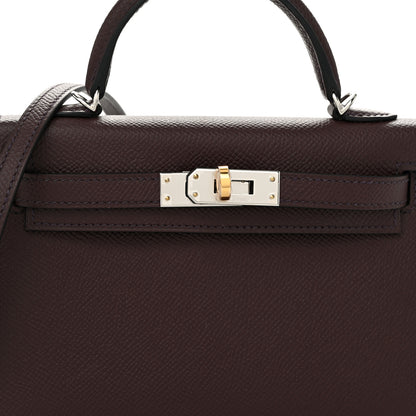 Hermes Epsom Mini Kelly Sellier 20 Rouge Sellier 8 of 13
