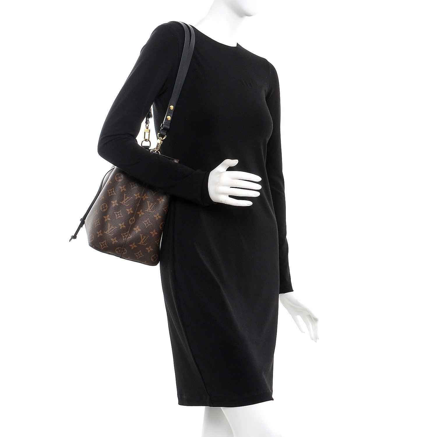 Louis Vuitton Monogram Neonoe MM Black 2 of 7
